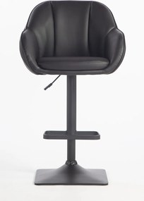 HR2055KW Scaun Neagră din Piele Ecologica cu Bază Neagră