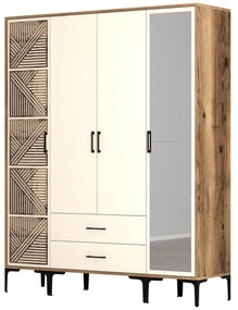 Dulap de haine Kiara PTR (Nuc + Crem). 1088513