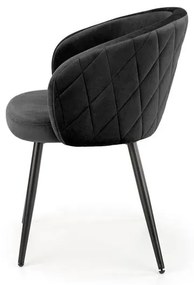 Set 4 scaune K430 velvet negru