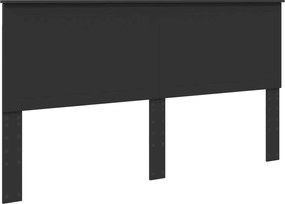 vidaXL Tăblie cap cu headboard Stejar Negru 180 cm Lemn compozit