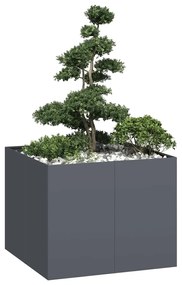 vidaXL Jardinieră Antracit 100x100x80 cm Oțel