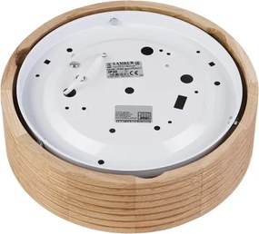 Brilagi - Plafonieră LED CARVALHO MODERN, 1xE27/60W/230V, Ø 27,5 cm, stejar
