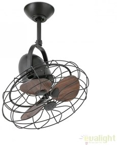 Ventilator de perete / tavan design retro KEIKI maro