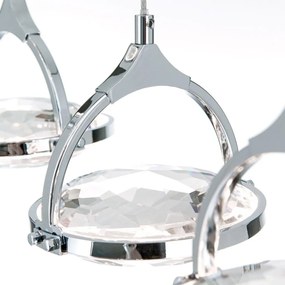 Lustra LED suspendata cu cristal K9 design lux MOON 5L