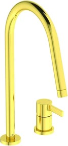 Baterie bucatarie Ideal Standard Gusto 218 auriu periat 2 elemente