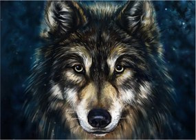 Tablou pe sticlă - Wolf (70x50 cm)