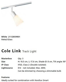 Accesoriu, Spot directionabil Cole pentru sina Nordlux Link