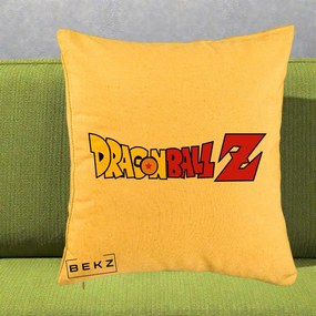 Perna Personalizata Dragon Ball Z Clasic, 40x40 cm, Galben, Husa Detasabila, Perna Inclusa, BEKZ®