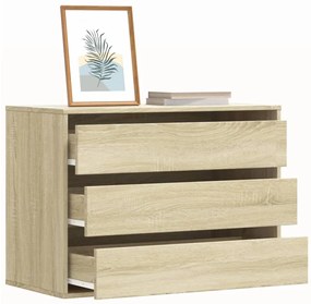 vidaXL Dulap colț cu sertare stejar sonoma 80x41x58 cm lemn prelucrat