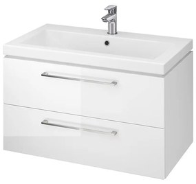 Dulap cu lavoar, 45x79x45 cm, 2 sertare, alb