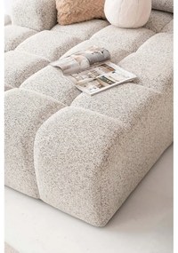 Colțar modular bej extensibil/cu spațiu de depozitare (cu colț pe partea stângă) Lulu – Miuform