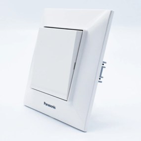 Intrerupator simplu 10A, IP20, Alb, Panasonic Arkedia Slim
