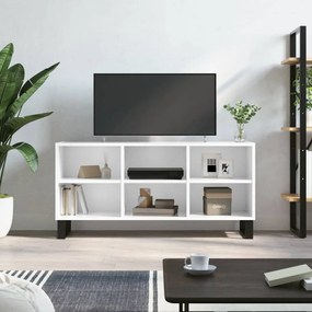 826998 vidaXL Comodă TV, alb extralucios, 103,5x30x50 cm, lemn compozit