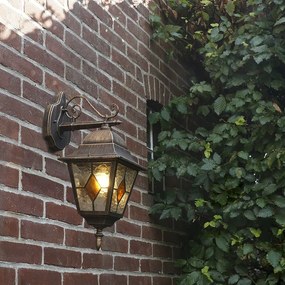 Lămpă de perete vintage pentru exterior, bronz - Antigua Down