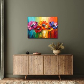 Tablou - Cinci flori colorate (70x50 cm)