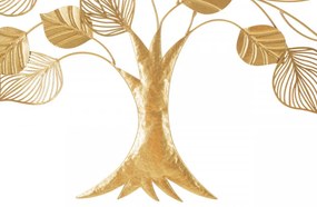Panou decorativ auriu din metal, 81x2,5x78 cm, Albero Mauro Ferretti