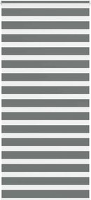 vidaXL Jaluzea tip zebra gri închis lățime țesătură 90,9 cm poliester