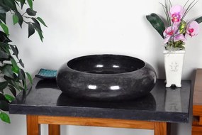 Lavoar DIVERO din piatră naturală - Negru