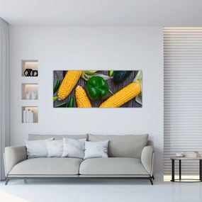 Tablou - legume (120x50 cm), în 40 de alte dimensiuni noi