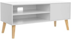 Suport TV scandinav 110 x 40 x 49,5 cm alb