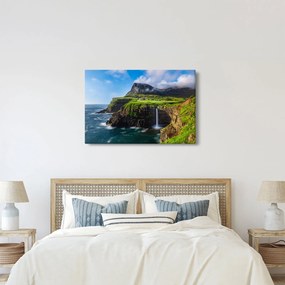 Tablou - Cascada Múlafossur (90x60 cm)