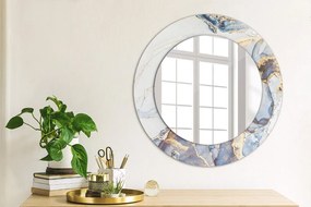 Oglinda rotunda imprimata Artă lichidă abstractă