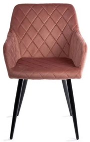 SET 2 scaune de dining RICO, roz, design modern