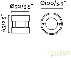SPOT LED INCASTRABIL DE EXTERIOR Inox Rotund 71498N