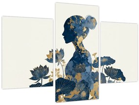 Tablou - Profil de femeie din marmură (90x60 cm)