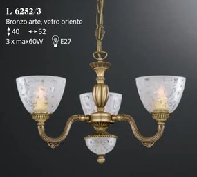 Candelabru din alama 3 brate design italian 6252