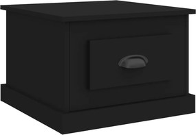 vidaXL Măsuță de cafea, negru, 50x50x35 cm, lemn compozit