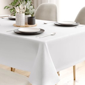 Goldea față de masă loneta - albă 120 x 140 cm