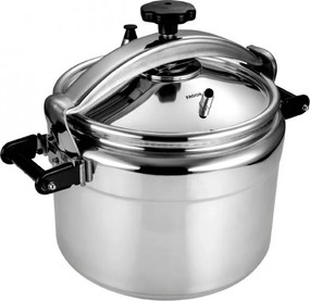 Oală sub presiune Fagor Chef Extremen, 35 cm, 22 l, 50 kPa, 3 sisteme de protecție, sigiliu de siguranță, argintiu