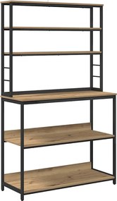 vidaXL Raft de bucătărie Stejar Artizanal 100 x 40 x 168 cm