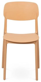 Scaun de grădină piersică din plastic Hébé – Bonami Essentials