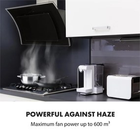 Sabia 90, hotă de aspirare de 90 cm, incluzând 2 x filtru de carbon activ, neagră