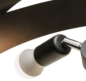 Plafoniera design modern Tornado negru 50cm