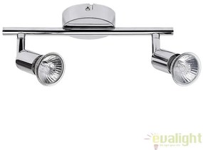Lustra aplicata design finisaj cromat 2 spoturi Norton 6046 RX