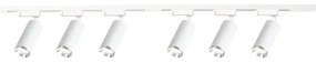 Spot pe șină MICA 6xGU10/10W/230V alb/crom mat
