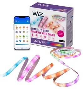 WiZ - Bandă LED RGBIC reglabilă 10m LED/21W/230V 2700-6500K Wi-Fi