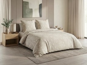 Lenjerie de pat din bumbac Renforce FARAH bejă Dimensiune lenjerie de pat: 80 x 80 cm | 135 x 200 cm