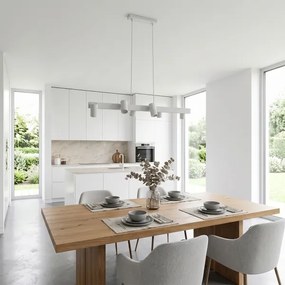 Brilagi - Lustră LED RGBW reglabilă suspendată pe cablu SELE 6xGU10/6,5W/230V albă