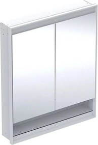 Dulap incastrat cu oglinda si nisa Geberit One ComfortLight 75 cm alb