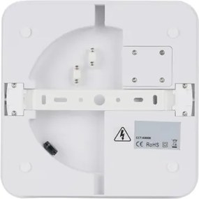 Brilagi - Corp de iluminat exterior LED cu senzor BENE, 24W, 230V, 26x26 cm, alb, IP54