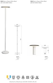 Veioza, Lampa de masa LED design tehnic Tina MA-9004