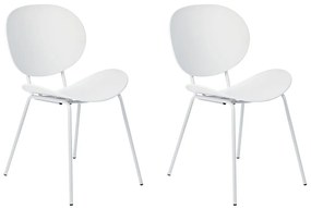 Set 2 buc scaune de sufragerie Sarrah (alb) . 1075890