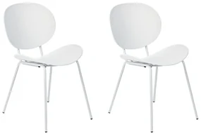 Set 2 buc scaune de sufragerie Sarrah (alb) . 1075890
