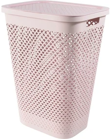 Curver Coș pentru rufe murdare Pure 55 l, roz