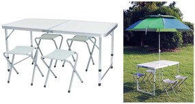Masa camping cu 4 scaune