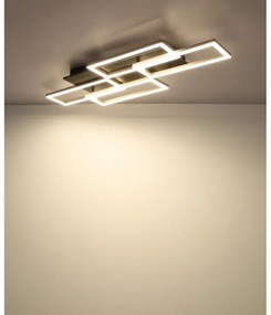 Plafoniera LED CCT cu telecomanda JEFFRY antracit 67359-40A GL